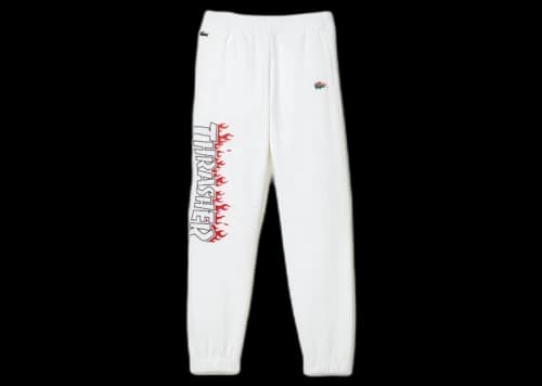 Lacoste x Thrasher Oversized Track Pants White