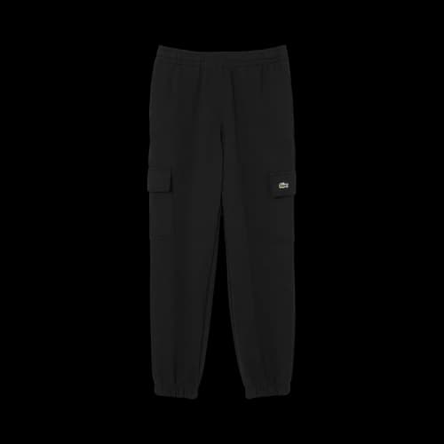Lacoste Fleece Cargo Sweatpants 'Black'