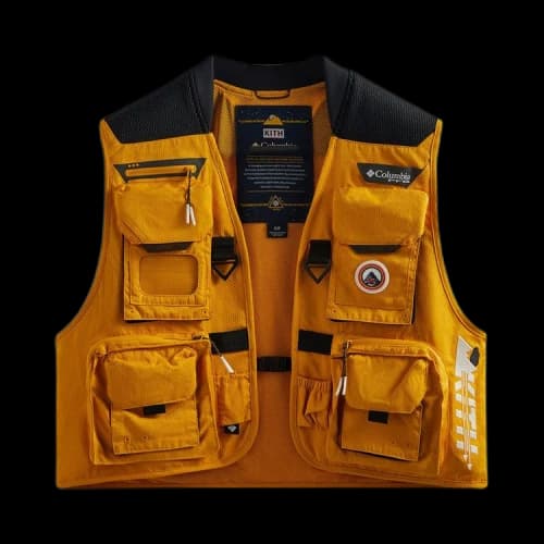 Kith For Columbia Henrys Fork V Vest 'Bright Gold'