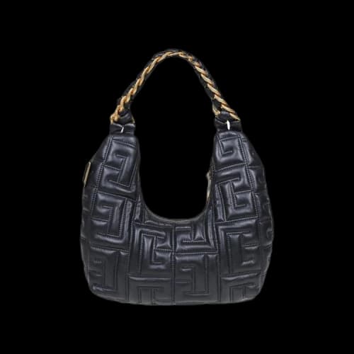 Balmain Mini Pillow Hobo Bag 'Black'
