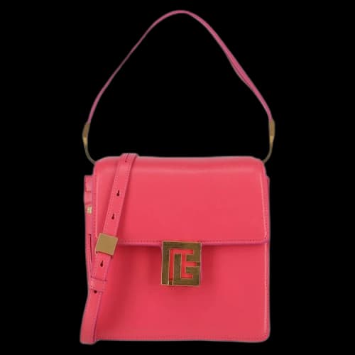 Balmain Ely Leather Shoulder Bag 'Pink'