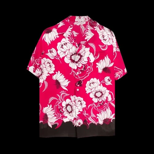 Valentino Silk Bowling Shirt 'Pink'