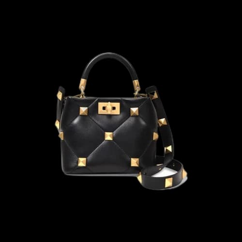 Valentino Roman Stud Small Shoulder Bag 'Black'