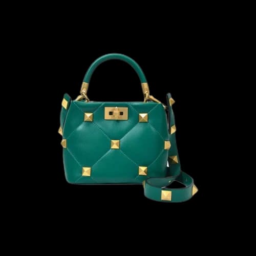 Valentino Roman Stud Small Shoulder Bag 'Green'