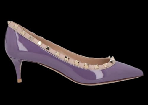 Valentino Rockstud Patent Pump Indian Violet (Women's)