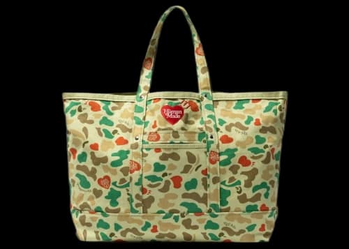 Human Made x Girls Don't Cry Heart Camo Large Tote Bag Green
