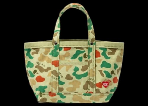 Human Made x Girls Don't Cry Heart Camo Small Tote Bag Green