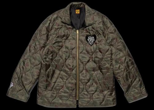 Human Made x Girls Don't Cry Heart Camo Jacket Black