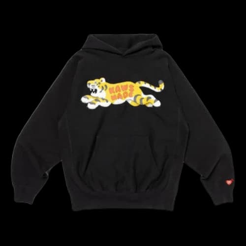 HUMAN MADE x KAWS MADE Tiger Hoodie 'Black'