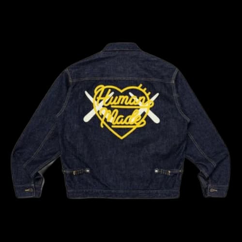 HUMAN MADE x KAWS Made Denim Work Jacket 'Navy'