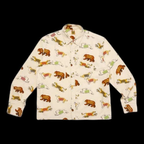 HUMAN MADE x KAWS Animal Patterned Shirt 'White'