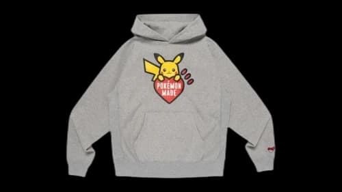 Human Made x Pokemon Heavy Weight Hoodie Gray