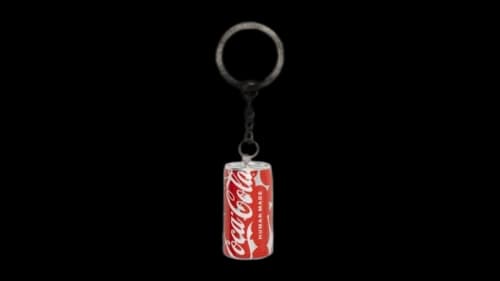 Human Made x Coca-Cola Can Keyring Silver