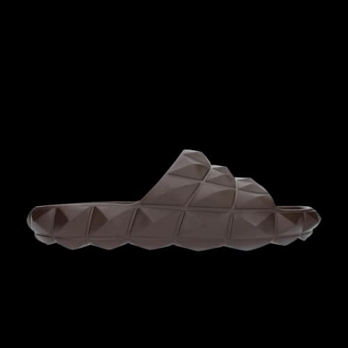 Valentino Roman Stud Turtle Slide 'Fondant'