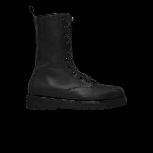 Valentino X Combat Leather Boot 'Black'