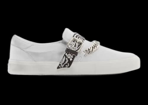 AMIRI Bandana Chain Slip On White