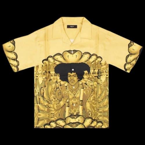 Amiri Jimi Hendrix Short-Sleeve Shirt 'Yellow'
