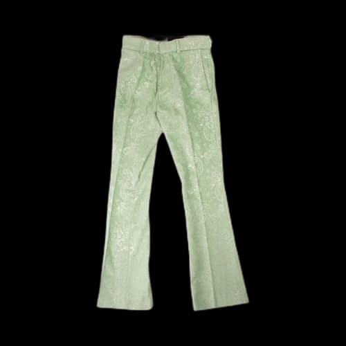 Amiri Paisley Velvet Glitter Pants 'Green'