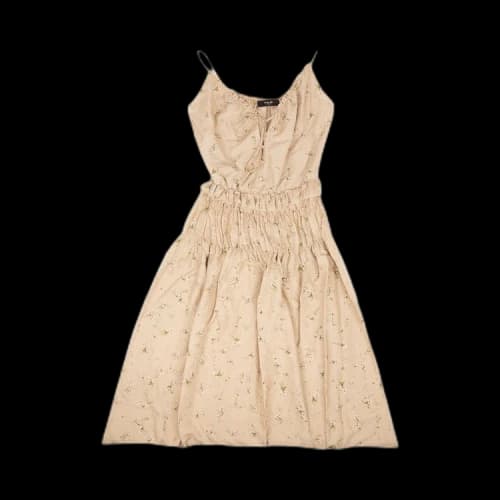 Amiri Floral Design Voile Maxi Dress 'Nude'