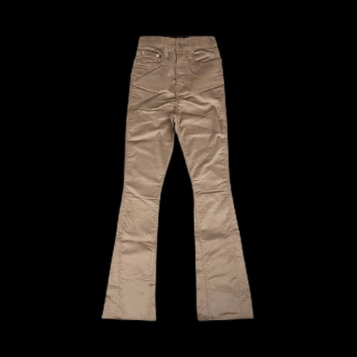 Amiri Velour Flare Stack Pants 'Sand'