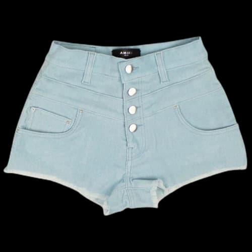 Amiri Corduroy High Waisted Shorts 'Blue'