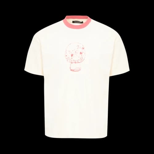 Nahmias Mushroom Ringer T-Shirt 'Antique White'