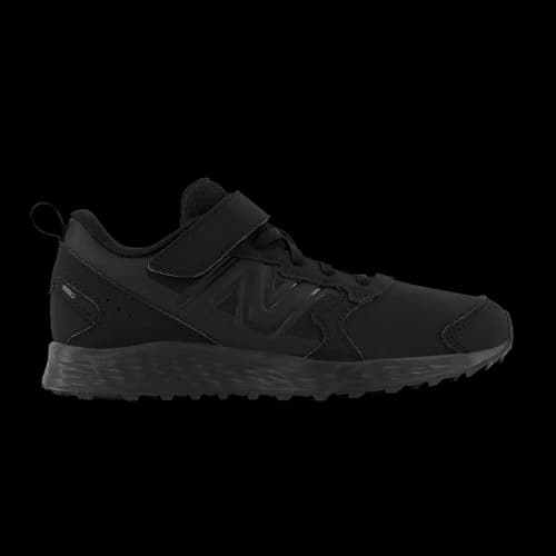 New Balance Fresh Foam 650v1 Bungee Lace Top Strap Big Kid X-Wide 'Triple Black'