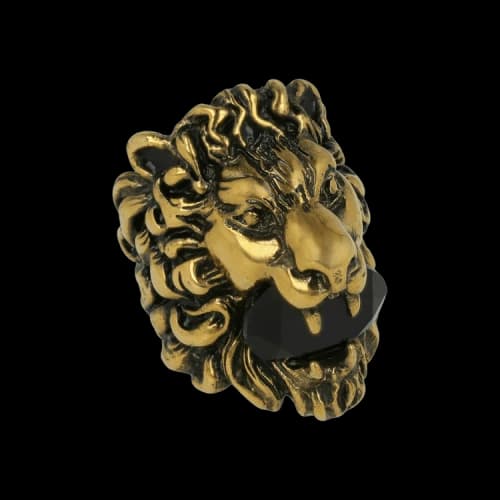 Gucci Lion Head Ring Gold