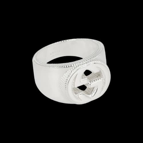 Gucci Sterling Silver Interlocking G Ring Silver