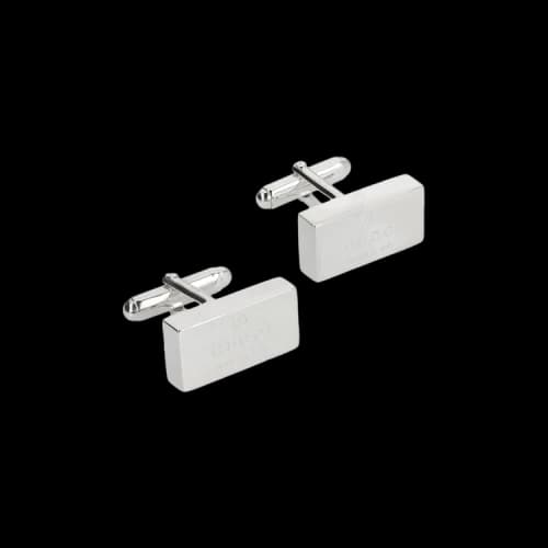 Gucci Sterling Silver Trademark Cufflinks Silver
