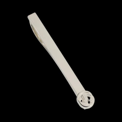 Gucci Interlocking G Tie Bar Silver