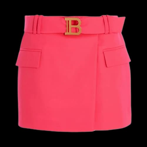 Balmain Low Rise Skirt 'Pink'