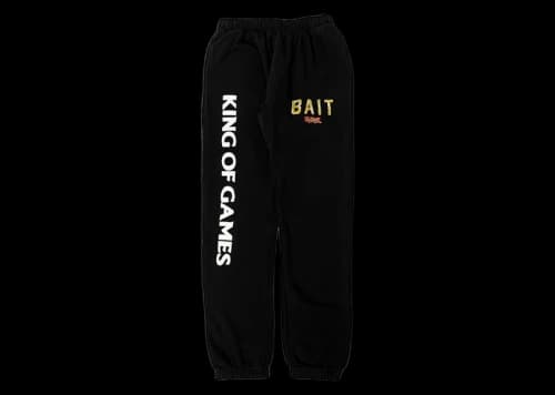 BAIT x Yu Gi Oh Bait King Of Games Sweat Pants Black
