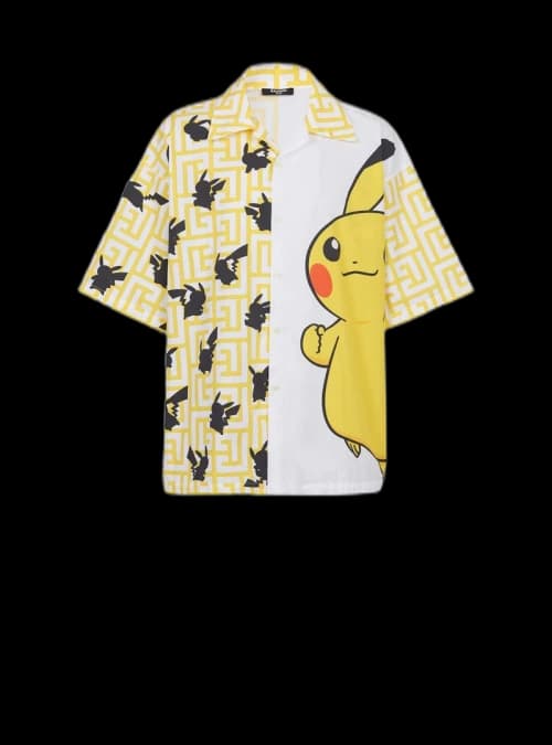 Balmain x Pokemon Oversized Shirt Yellow