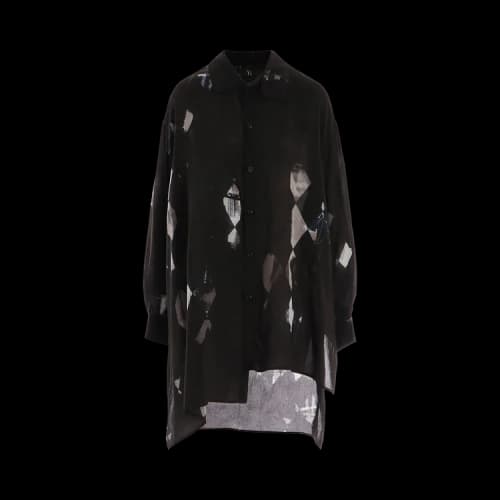 Y's O-Unbalanced Big Blouson 'Blue'