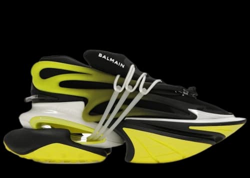 Balmain Unicorn Low-Top Black Yellow