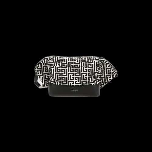 Balmain Mix Monogram Belt Bag 'Ivory'