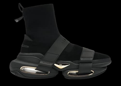 Balmain B-Bold High-Top Black Gold