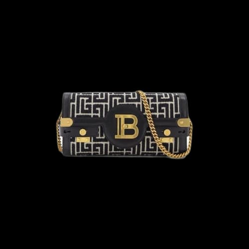 Balmain Monogram Bbuzz 23 Pochette 'Black'