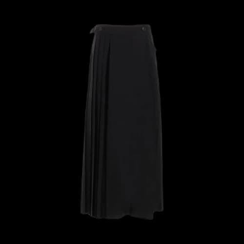 Yohji Yamamoto Women's I-Pleated Skirt Black