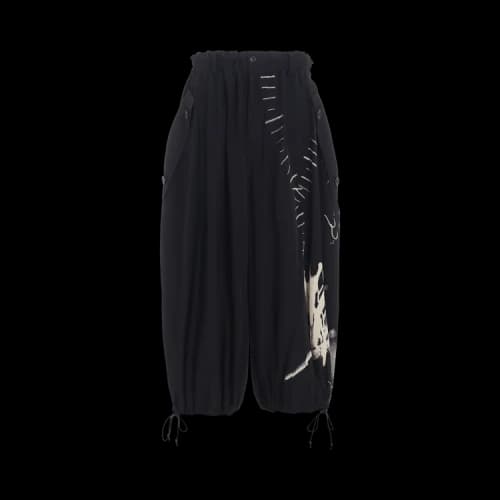 Y's Y Flap Pocket Elastic Waist Pants 'Black'