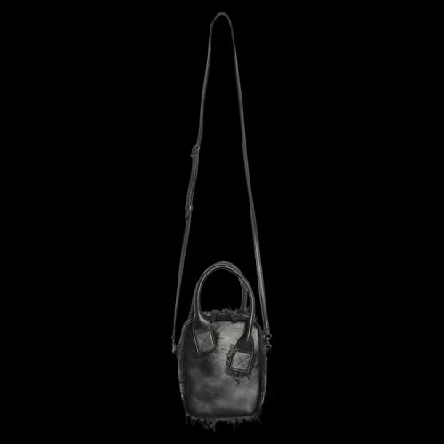 Y's Asymmetric Handle Shoulder Bag 'Black'