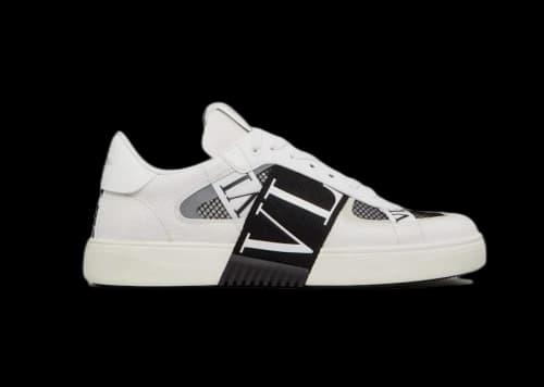 Valentino VL7N Low Top White Black Mesh