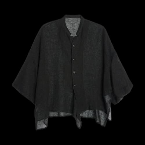 Y's N-Half Sleeve Box Shirt 'Black'