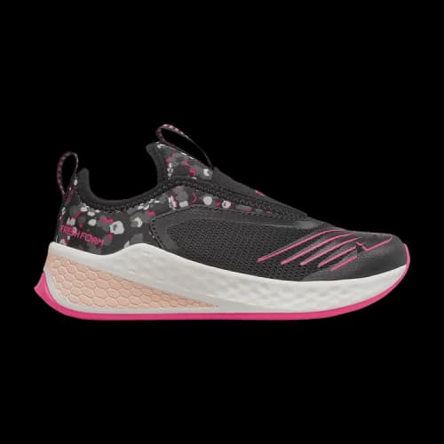 New Balance Fresh Foam Fast v2 Slip-On Big Kid Wide 'Black Pink Camo'