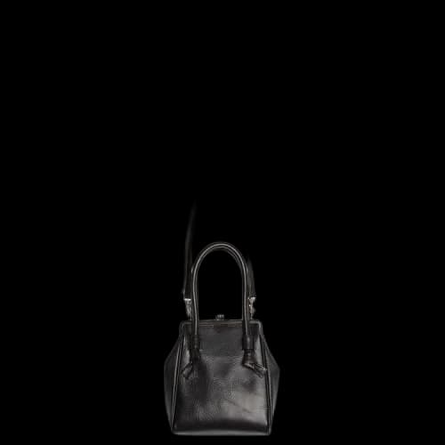 Y's Clasp Knotted Handle Box Bag 'Black'
