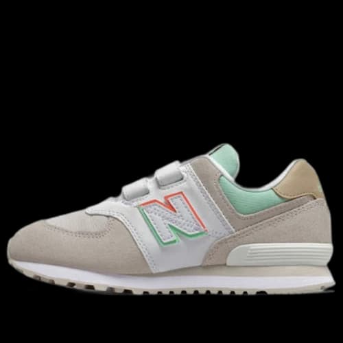 New Balance Hook and Loop 574 'Cream White Green'