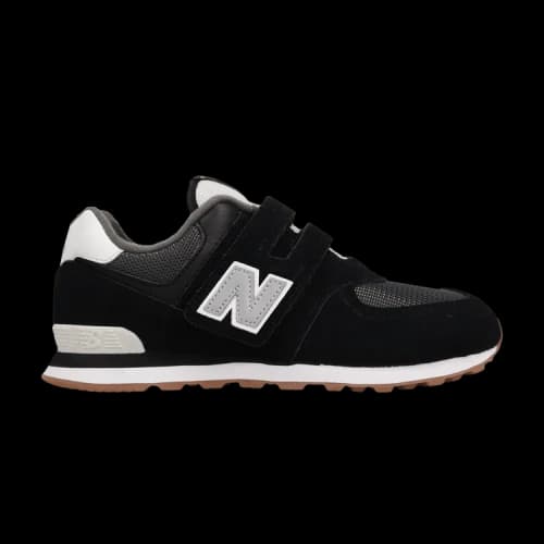 New Balance 574 Kids Wide 'Black White'