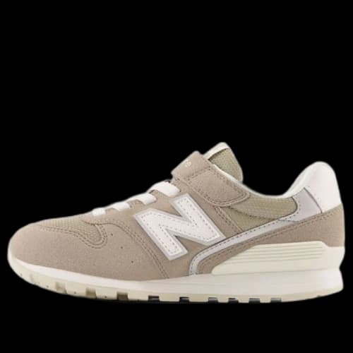 (GS) New Balance 996 Bungee Lace Top Strap Wide 'Aluminum Grey'