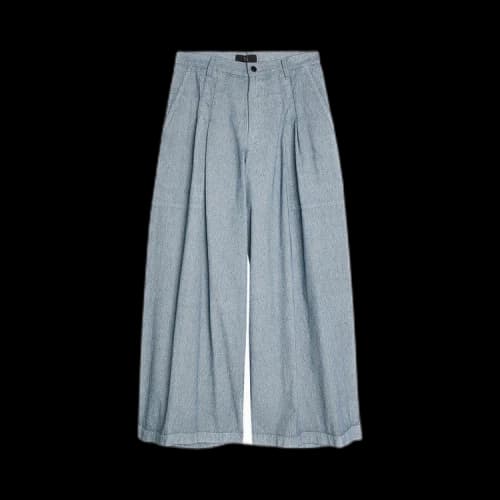 Y's U-2 Tuck Wide Pant 'Blue'